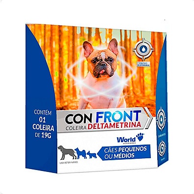 Coleira Antipulgas e Carrapatos ConFront: Proteção Total!