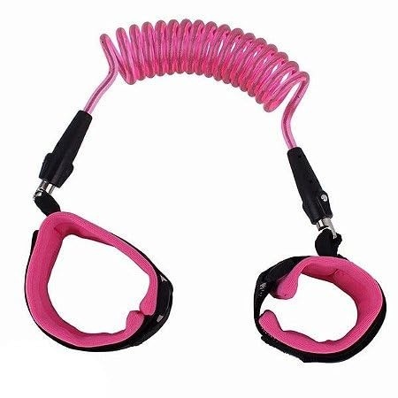 Pulseira Guia de Segurança Infantil com Coleira Anti-Perda Rosa - Liberdade Controlada para Crianças
