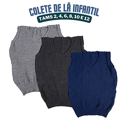 Colete de Lã Infantil Tricot – Conforto e Qualidade para os Pequenos