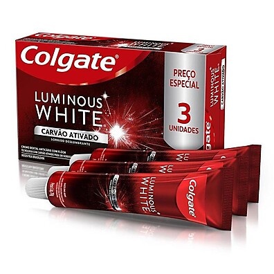 Colgate Luminous White Carvão: Dentes Brancos Já!