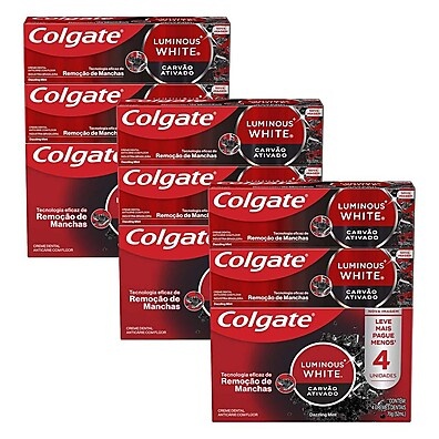 Colgate Luminous White Carvão: Sorriso Branco!