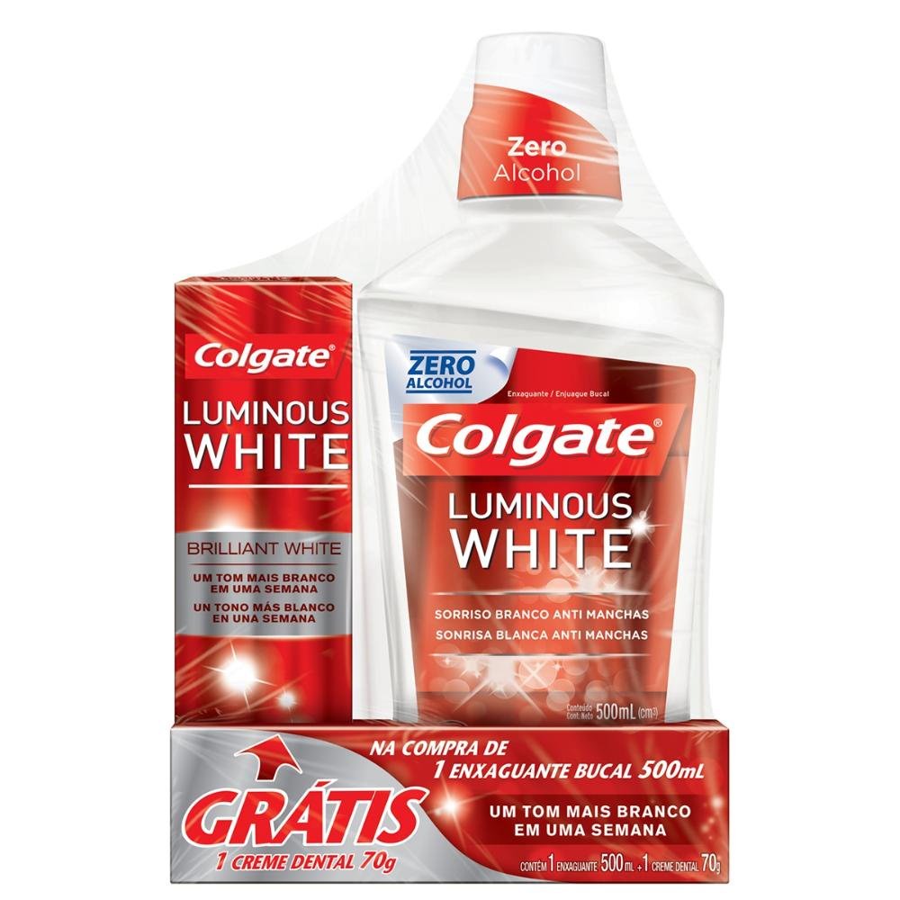 Colgate Luminous White: Dentes Brancos + Creme Dental!