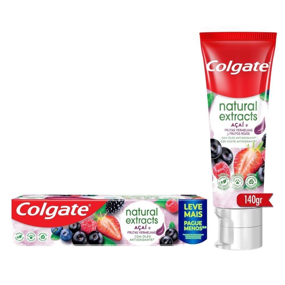 Colgate Natural Extracts: Açaí & Frutas Vermelhas 140g