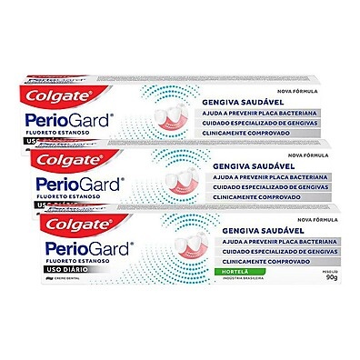 Colgate PerioGard: Kit 3x90g para Gengiva Forte