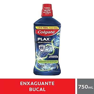 Colgate Plax Zero Álcool 750ml: Hálito Fresco por até 12 Horas