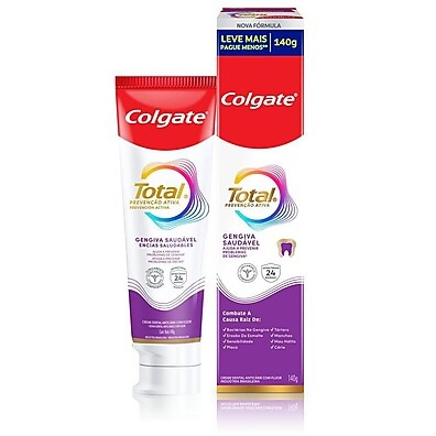 Colgate Total 12 Gengiva Reforçada: 12h de Proteção Contra Bactérias