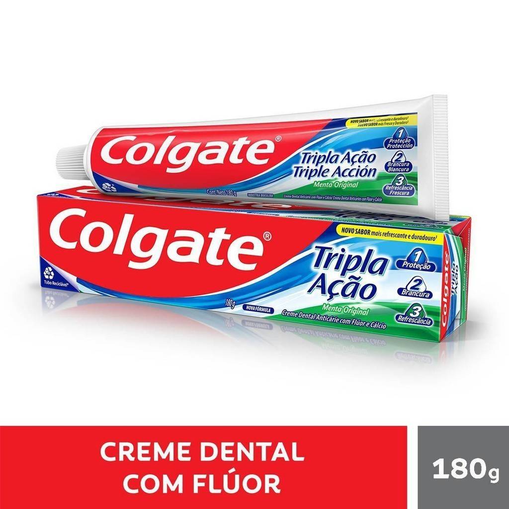 Colgate Tripla Ação: Dentes Brancos e Hálito Fresco