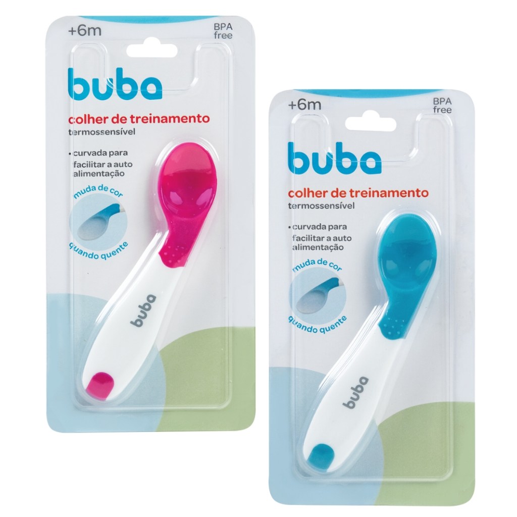 Colher Buba: Segura, Curvada e Termossensível!