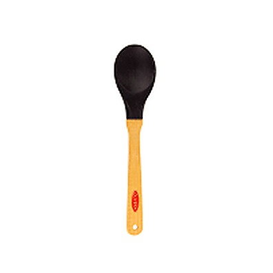 Colher de Silicone com Cabo de Bambu 27cm