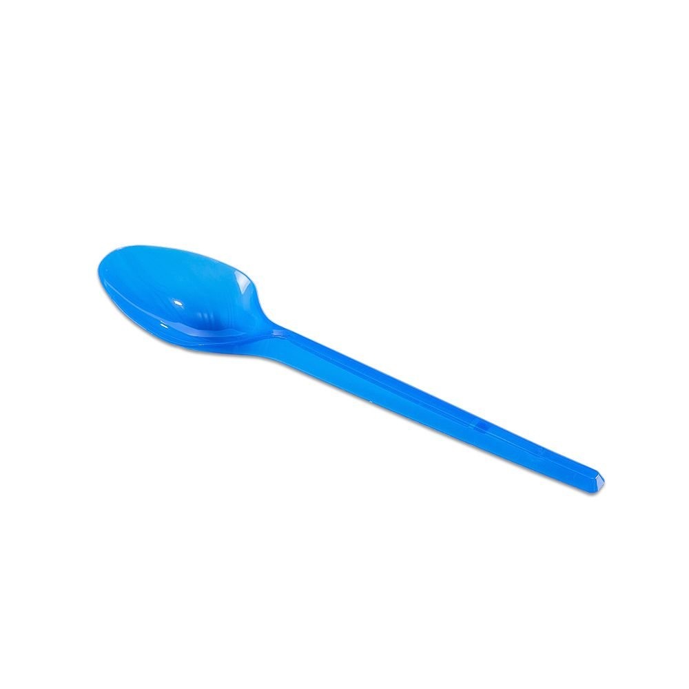 Colher de Sobremesa Azul: Kit 50 Unidades Prafesta
