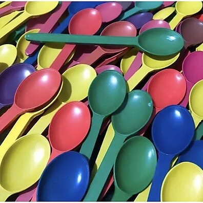 Colher de Sobremesa Colorida: Kit 5000 Unidades