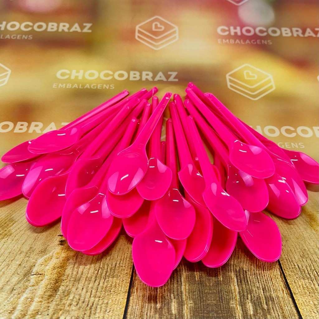 Colher de Sobremesa Pink Bello Festas: Elegância!