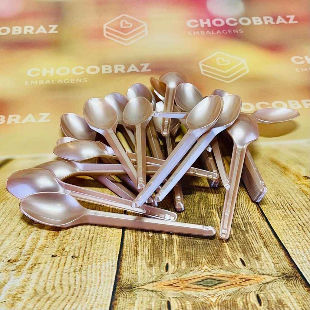 Colher Sobremesa Rose Gold: Elegância para sua Festa!