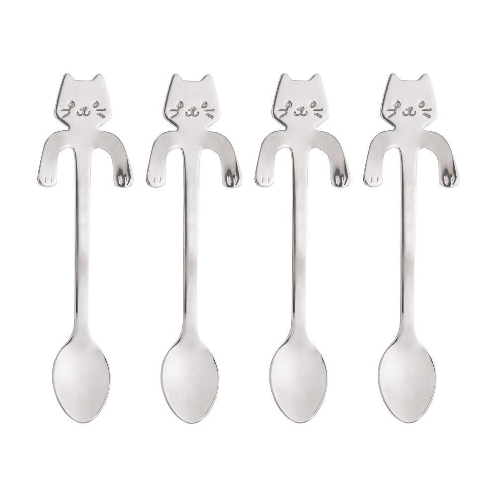 Colheres de Chá Wolff Cat: Elegância em Inox