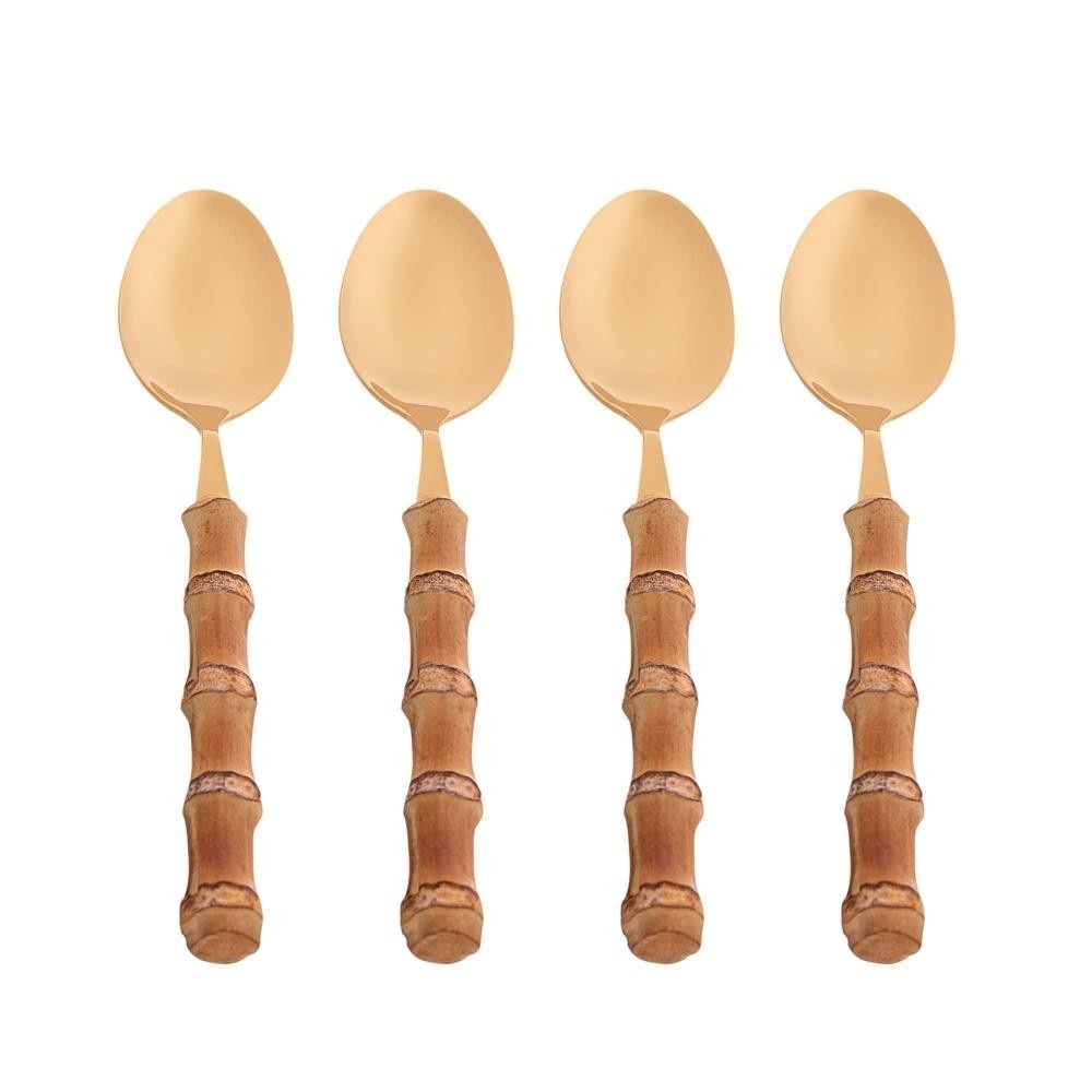 Colheres de Mesa Wolff Tulum: Elegância Dourada