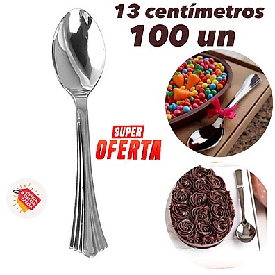Colheres de Páscoa: Kit 100 Descartáveis Luxo