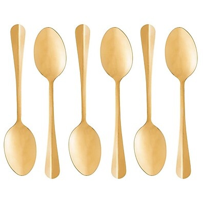Colheres Douradas Lyor Positano: Elegância à Mesa!