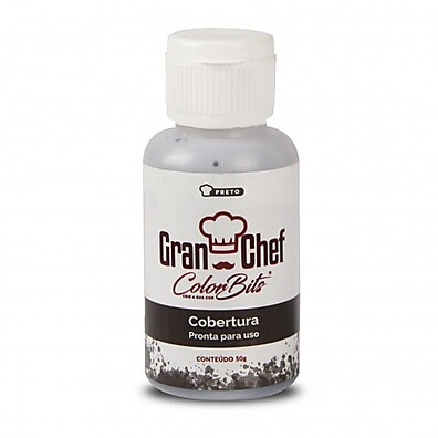 Color Bits Cobertura Preto 50g – Pintura Profissional em Chocolate