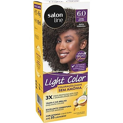 Coloração Light Color 6.0 Louro Escuro: Brilho e Cuidado sem Amônia