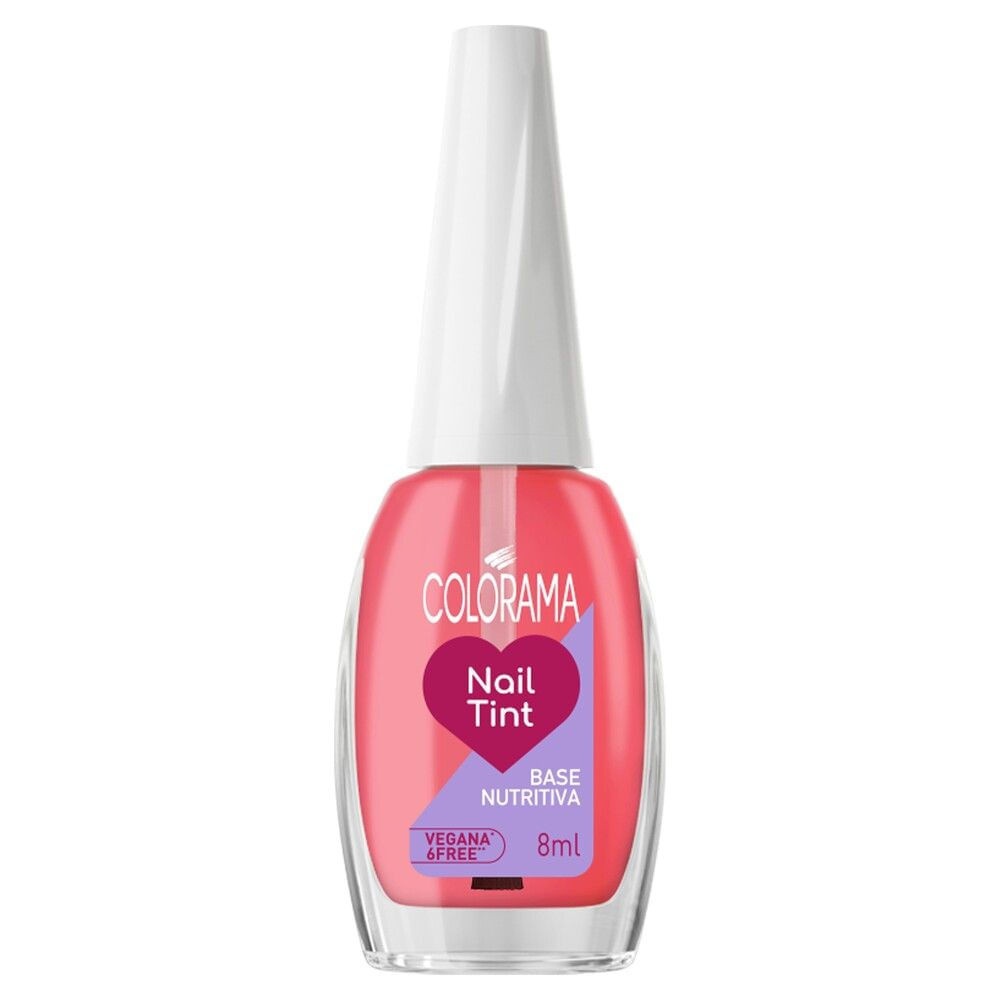 Colorama Nail Tint: Base Nutritiva Rosa Translucido