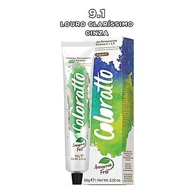Coloratto 9.1: Louro Claríssimo Cinza Perfeito
