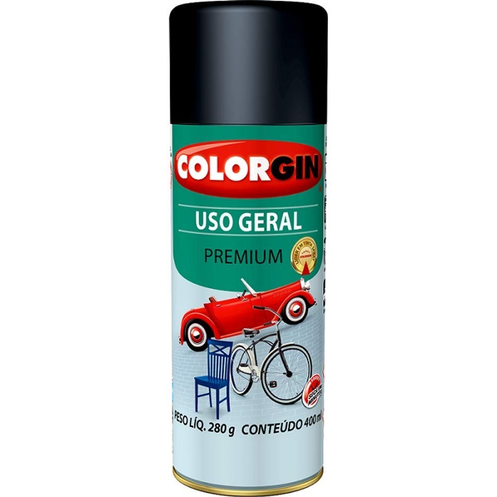 Colorgin Automotivo Spray Grafite 400ml: Renovação e Proteção para seu Veículo