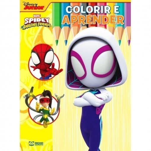 Colorir e Aprender Marvel - Spidey 2 Fantasma: Diversão e Aprendizado