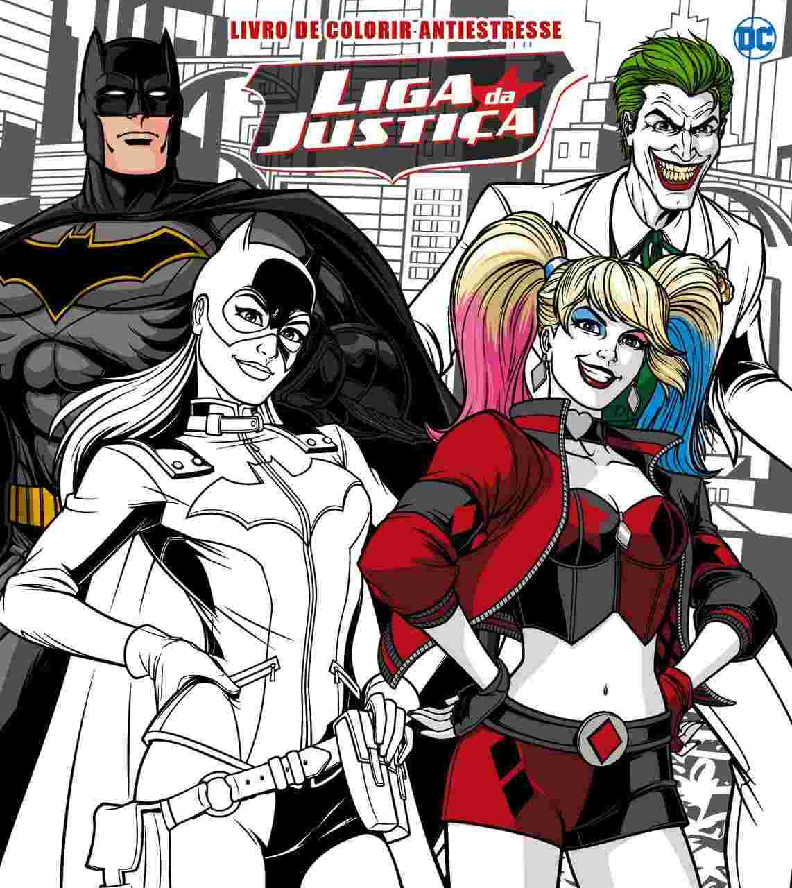 Livro de Colorir Antiestresse Liga da Justiça: Liberte o Herói em Você!