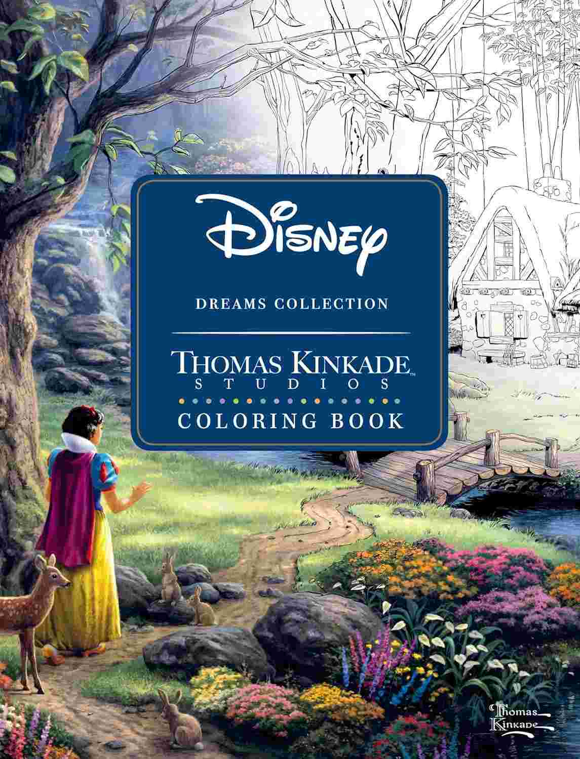 colorir-kinkade-a-para-collection-magia-voce-e-livro-dreams-thomas-arte-de-disney-a