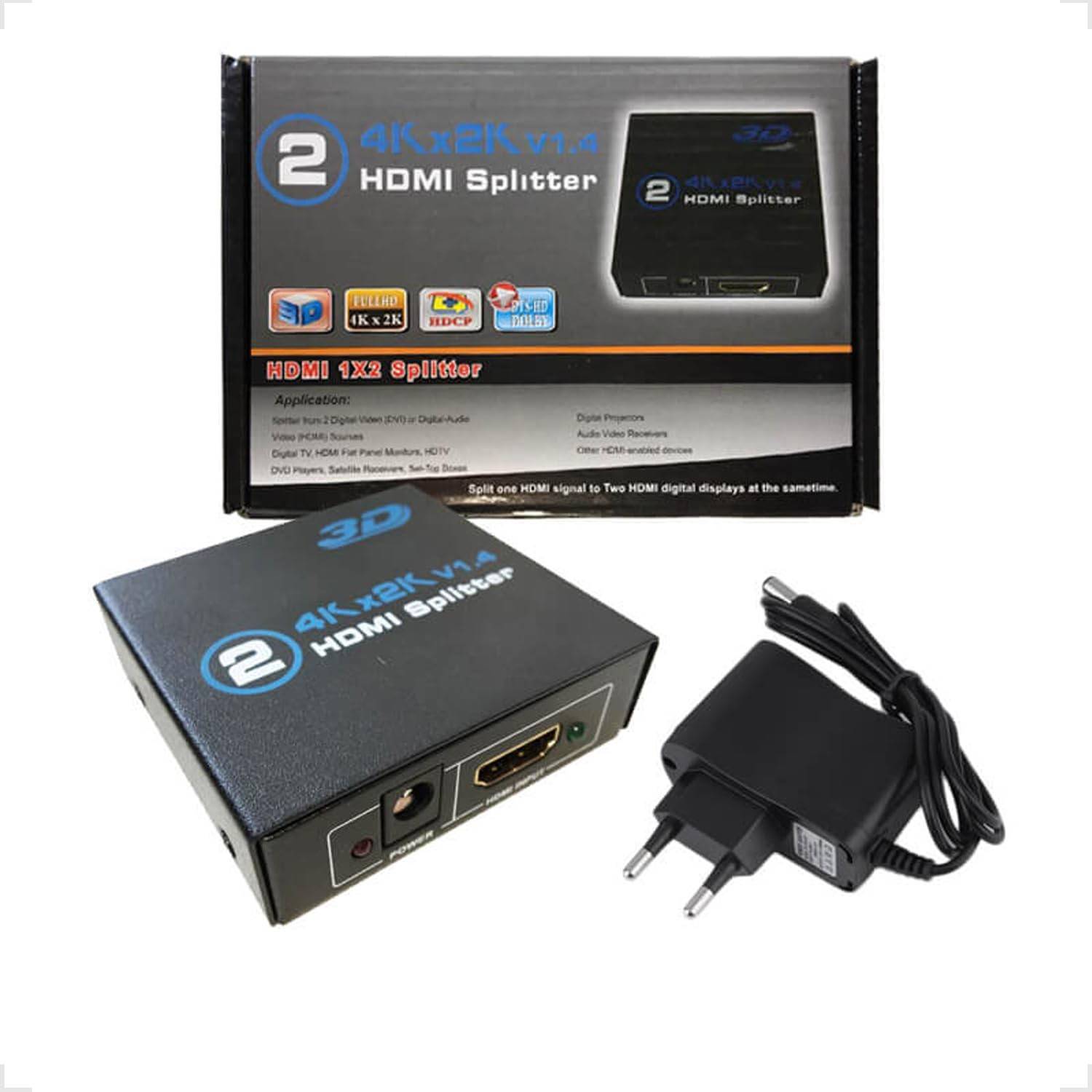 Divisor HDMI 1x2 4K 3D Full HD 1080p - Duplique seu Sinal com Qualidade!