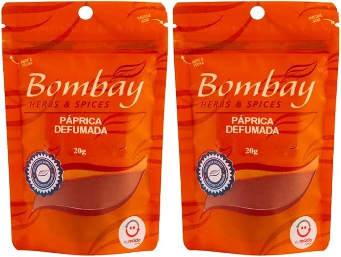 Kit com 2 Pouchs de Páprica Defumada de 20g cada - Bombay