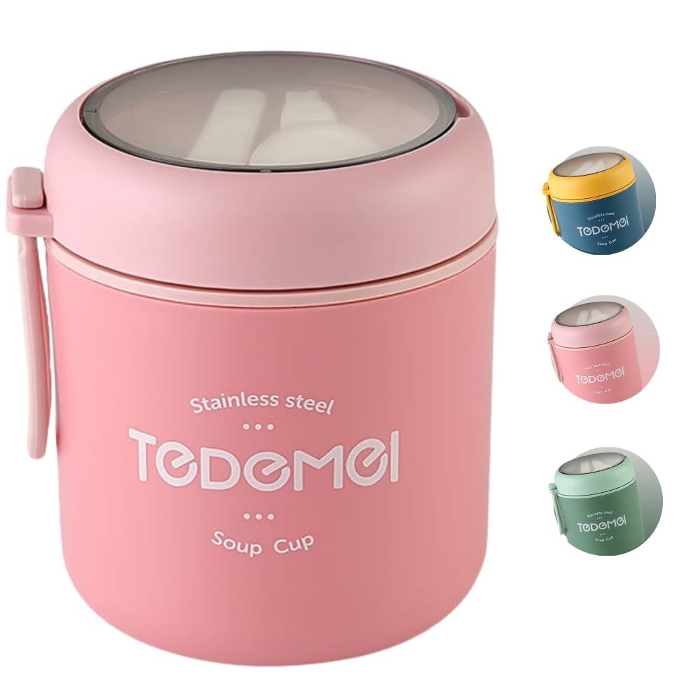 com-530ml-aco-rosa-refeicoes-a-frutas-sopas-e-colher-pote-inox-termico-praticas-para-a
