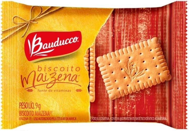 Biscoito Maizena Bauducco Sachê Pacote Com 82 Sachês