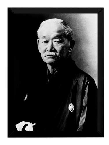 Quadro Academias Jiu Jitsu Judo Jigoro Kano - Moldura 44x33cm - Decore Sua Academia com Estilo