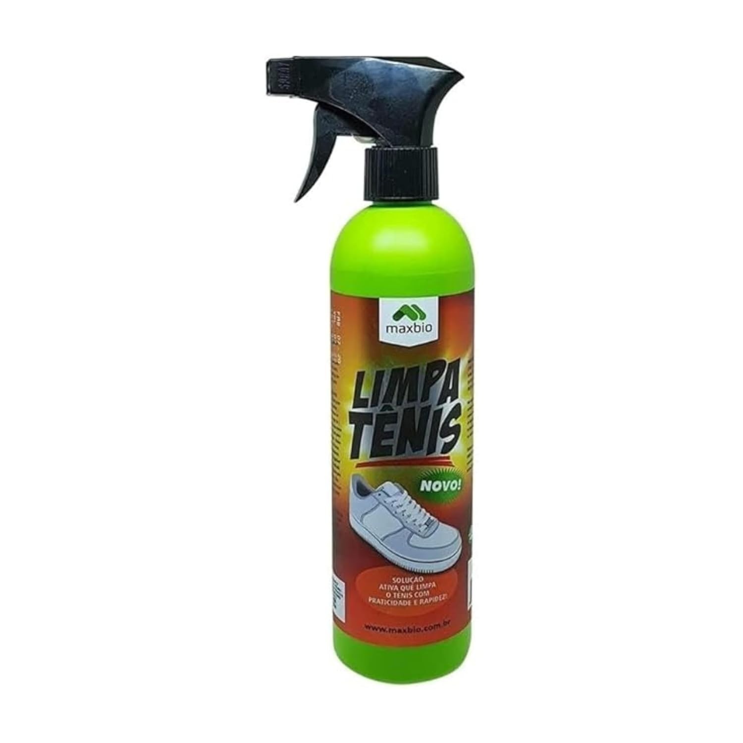 Spray Limpa Tênis Maxbio 500ml - Fórmula Pronta que Remove Manchas com Facilidade