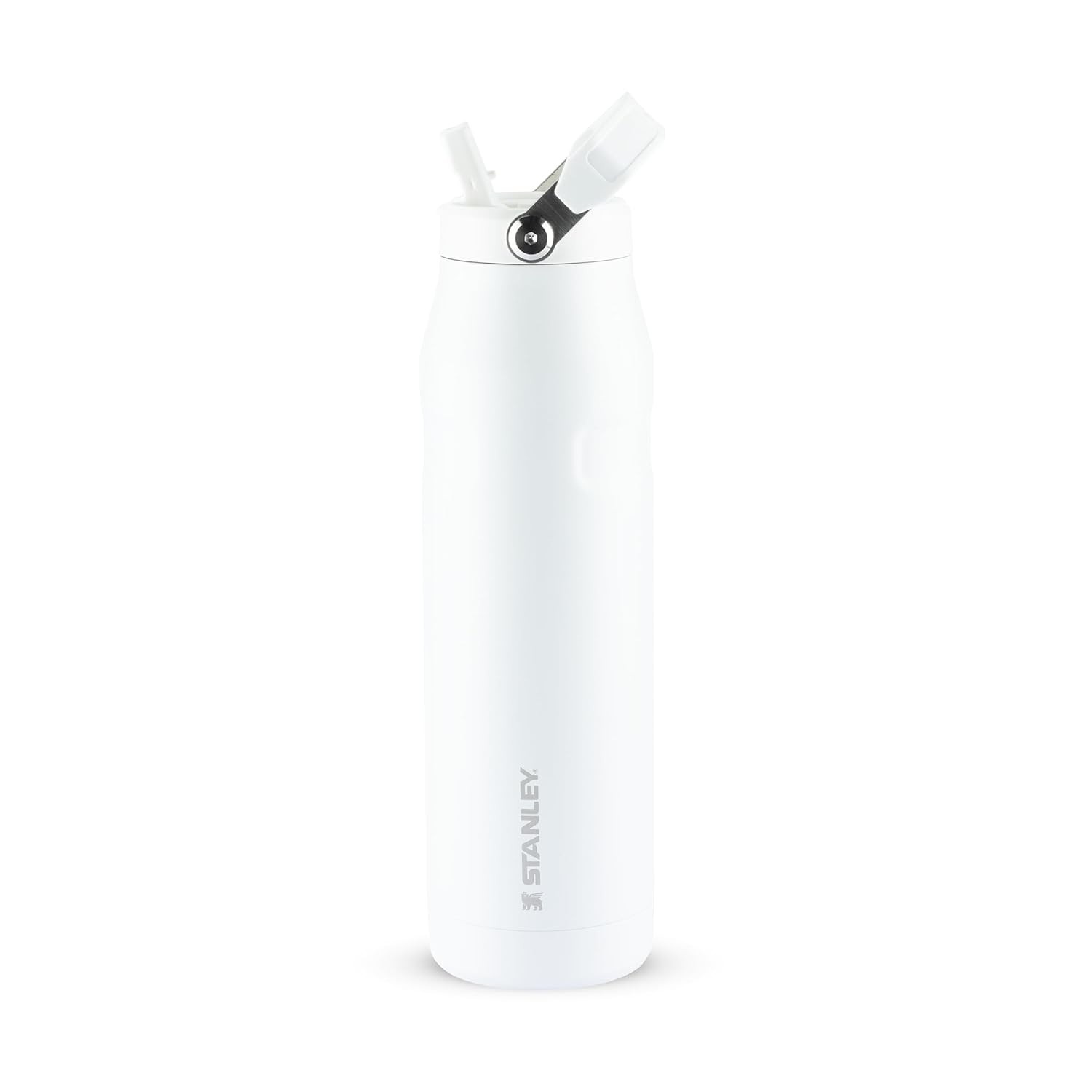 Stanley IceFlow Flip Straw 2.0 - Garrafa de Água com Canudo, 1,1L, Aço Inoxidável Leve, Isolamento Avançado