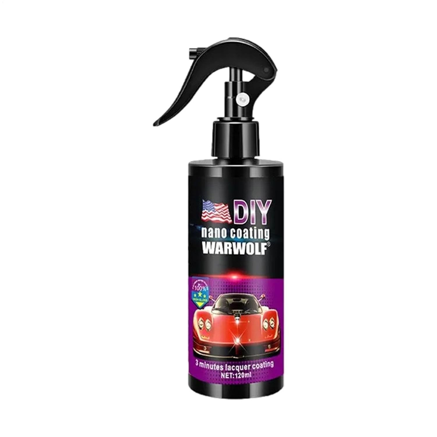 Cera Líquida Super Hidrofóbica para Carros | Revestimento Cerâmico 120ml com Proteção Contra Arranhões