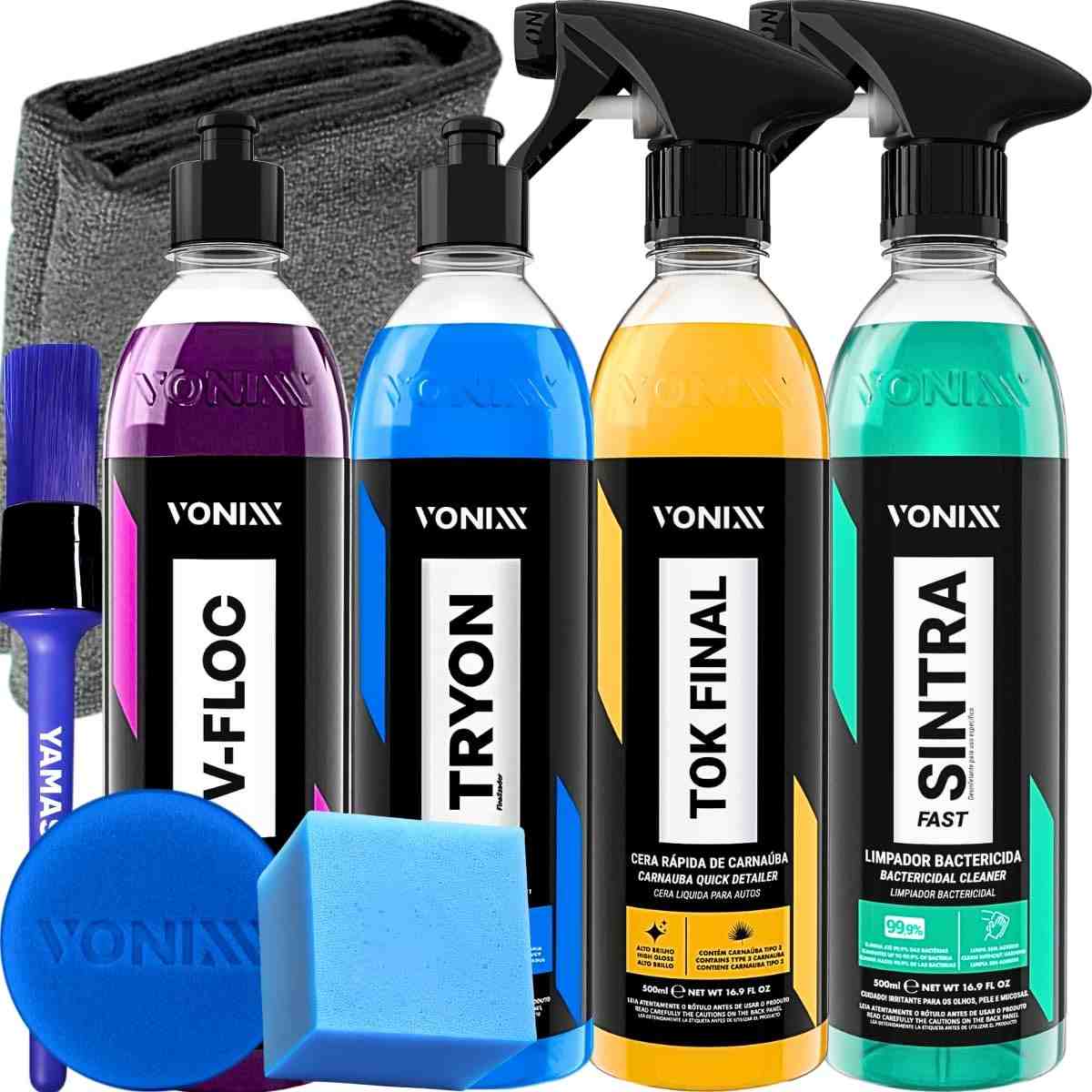 Kit Completo Lavagem e Detalhamento Automotivo: Carro e Moto com Vonixx