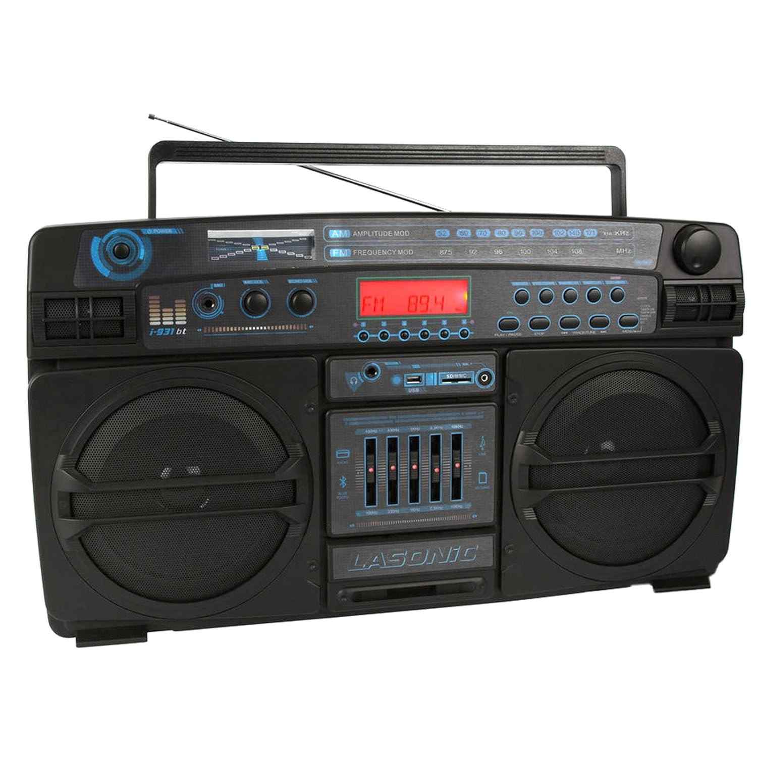 Boombox Lasonic i-931BT Bluetooth: Som Potente com Bateria e Conectividade Completa