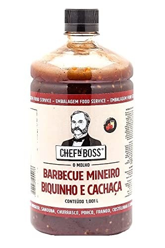 Molho Barbecue Mineiro com Pimenta Biquinho e Cachaça 1L - Chef n' boss