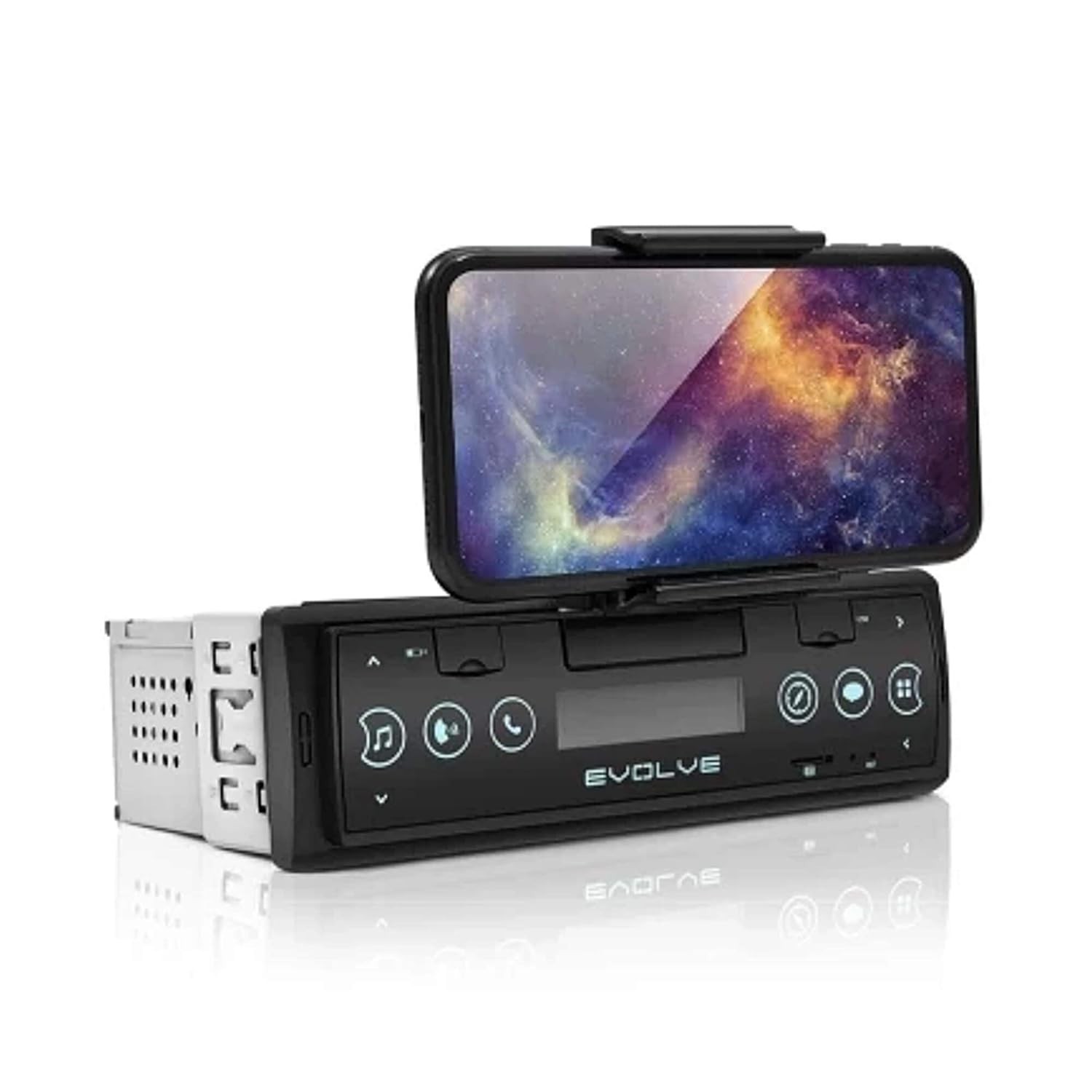 Som Automotivo Evolve Connect Bluetooth: Central Multimídia com Suporte p/ Smartphone e Rádio FM