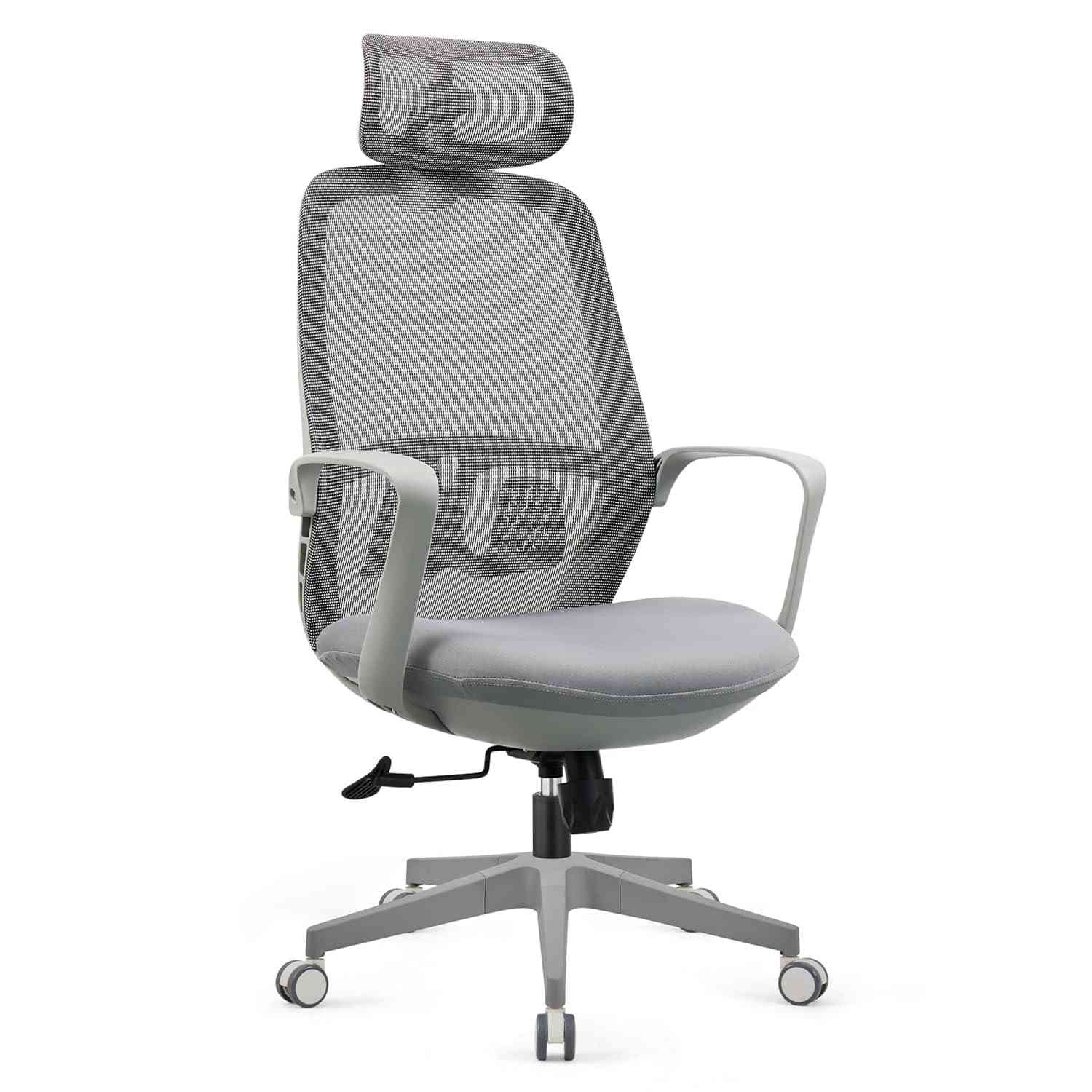 Cadeira de Escritório Ergonômica com Suporte Lombar e Cabeça Ajustável | Design Moderno e Conforto Premium