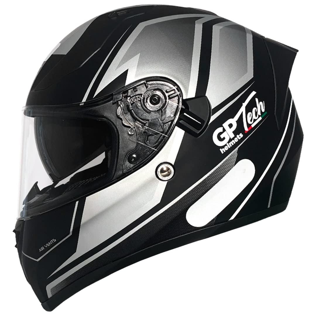 Capacete Moto GP Tech V128 Faster SV: Segurança e Estilo com Viseira Solar Interna - Preto 61
