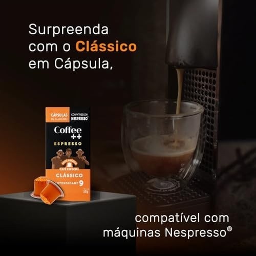 Coffee Mais Cápsula De Café Especial Clássico Compatível Com Nespresso Contém 10 Unidades