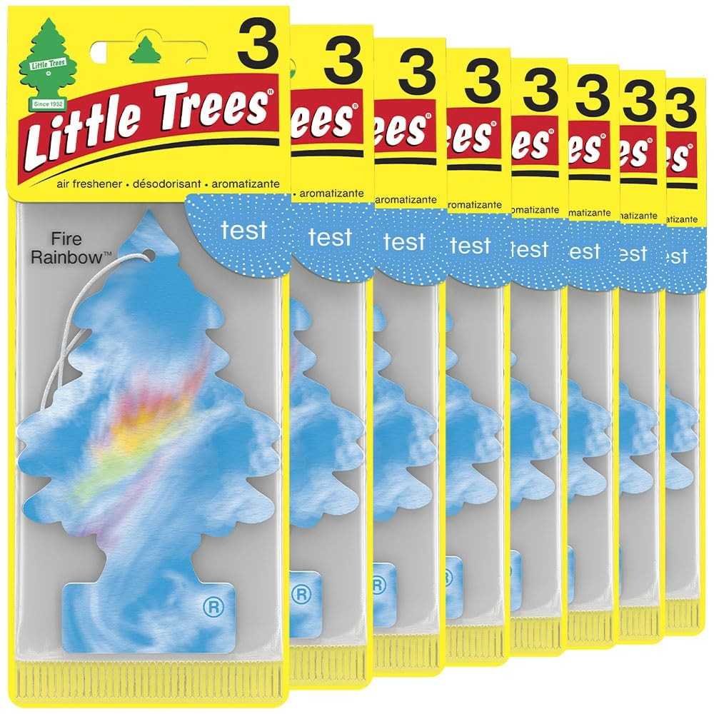 LITTLE TREES Rainbow Fire: Purificador de Ar para Carro e Casa com Perfume Duradouro