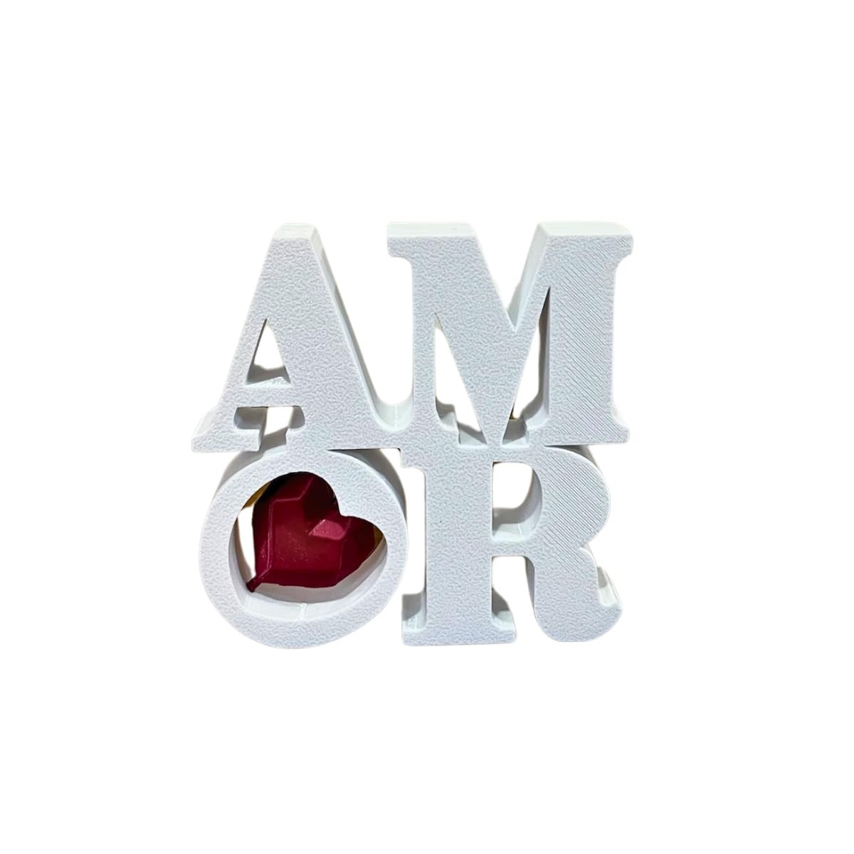 Decoração Palavra AMOR com Coração – Presente Romântico e Criativo para Casais