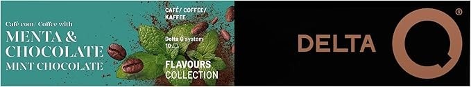 Cápsulas de Café Aroma Menta e Chocolate compatível com Delta Q