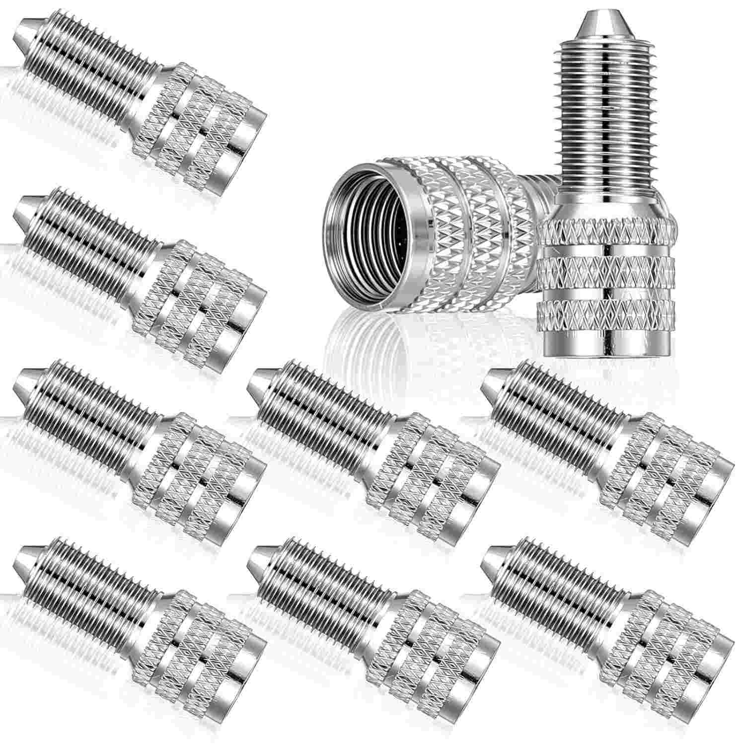 10 Tampas de Válvula de Pneu em Metal com Vedação Dupla: Segurança e Estilo para Seu Veículo