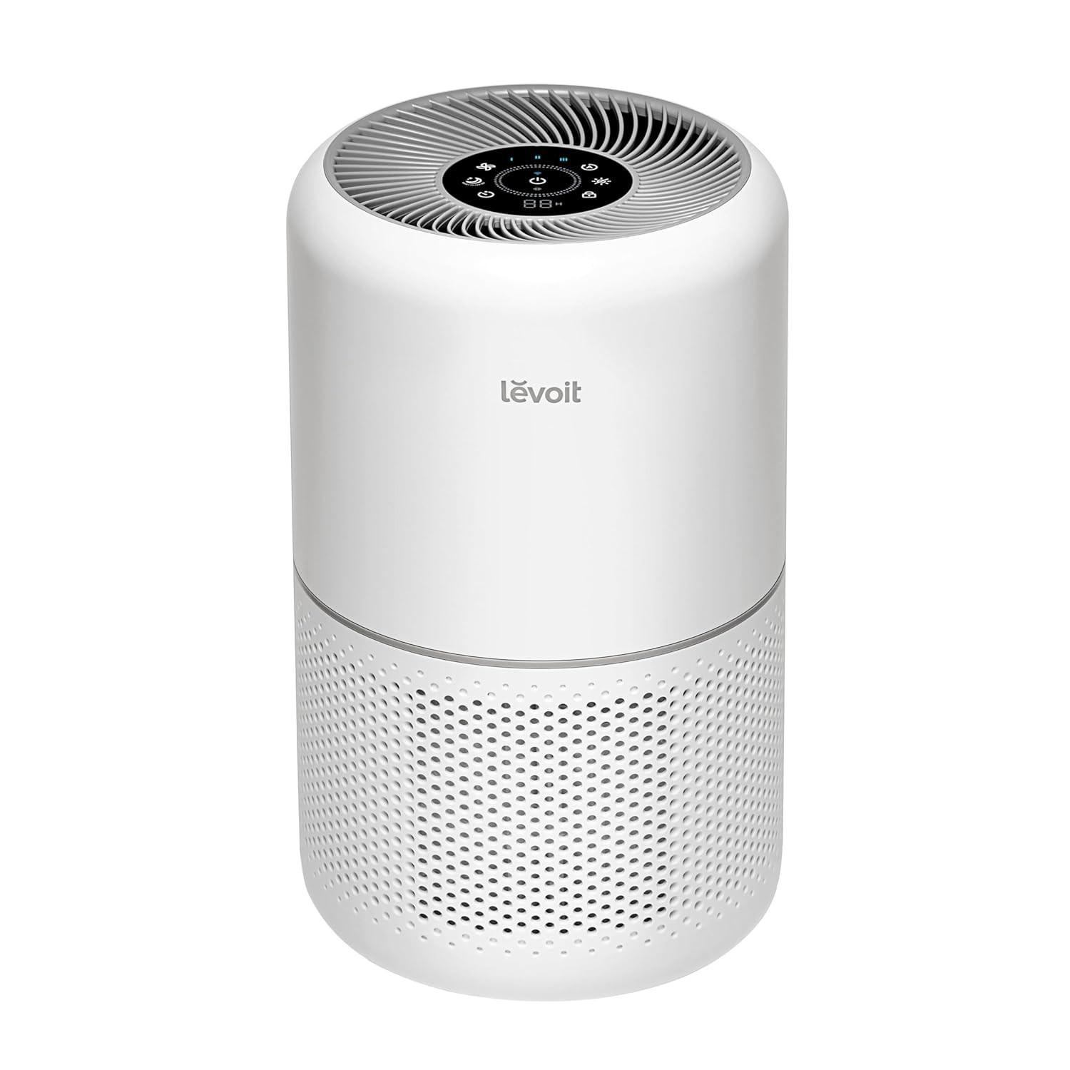 Purificador de Ar Levoit Core 300S-P WiFi com Filtro HEPA - Silencioso e Eficiente para Quartos e Salas