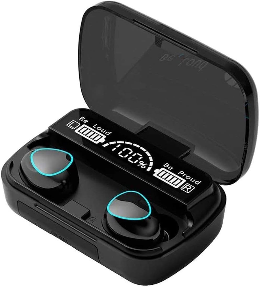 Fone de Ouvido Bluetooth M10: Som Imersivo com Display LED e Controle Touch